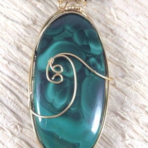 Malachite arabesque